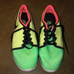 Neon Nike shoes